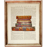 Book Pile Still Life Print