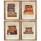 Literary Collection Set of 4 Dictionary Page Prints