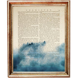 Transform Your Walls with Blue Forest Trio - Dictionary Art Prints
