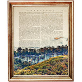 Set of 8 Forest Dictionary Art Prints, Enchanted Forest Poster