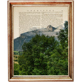 Set of 4 Dictionary Art Prints, Enchanting Forest Whispers Wall Decor