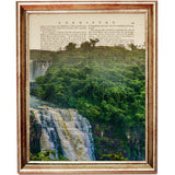 Set of 4 Dictionary Art Prints, Enchanting Forest Whispers Wall Decor