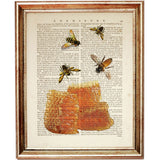 Vibrant Bees and Honeycomb Wall Decor