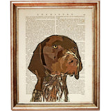 German Shorthaired Pointer Dictionary Portrait Print