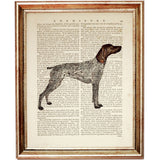 GSP Standing Dog Dictionary Print