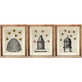 Beekeeping Wall Art Set of 3 Honey Bee Dictionary Prints