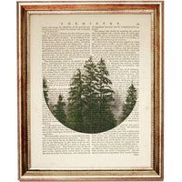 Set of 3 Forest Dictionary Art Prints, Bringing the Outdoors In