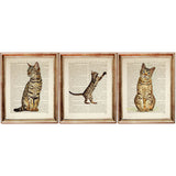 Bengal Cat Dictionary Art Prints - Set of 3 Nursery Wall Decor