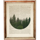 Set of 3 Forest Dictionary Art Prints, Bringing the Outdoors In