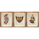 Sailor Jerry Dictionary Art Prints Set of 3, Nautical Wall Decor